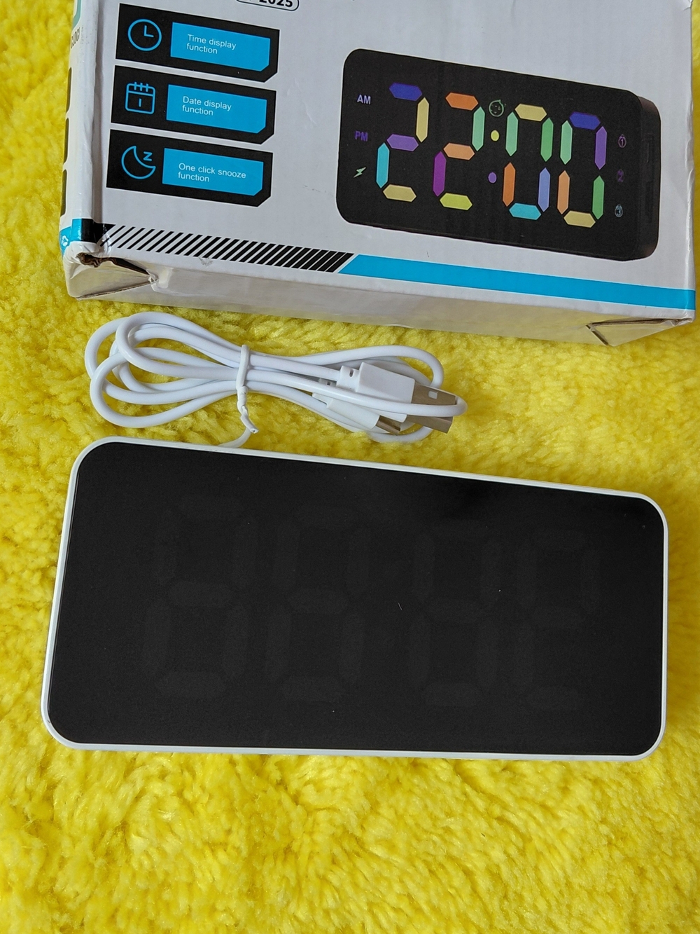 Digital LED Alarm Clock - Black - Unbranded